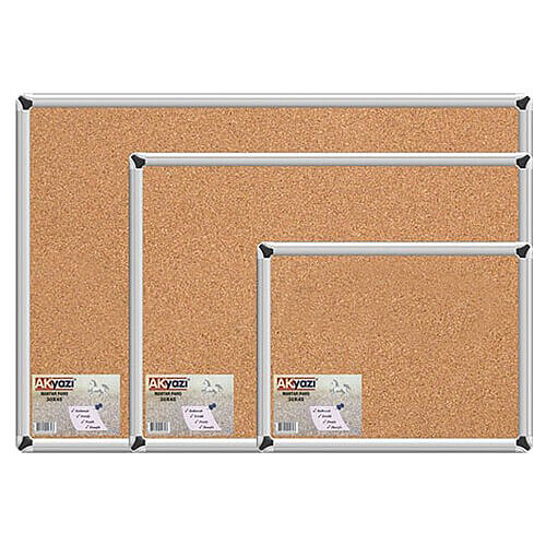 AKYAZI 0141 DUVARA MONTE ALÜMİNYUM ÇERÇEVE MANTAR PANO 30x45