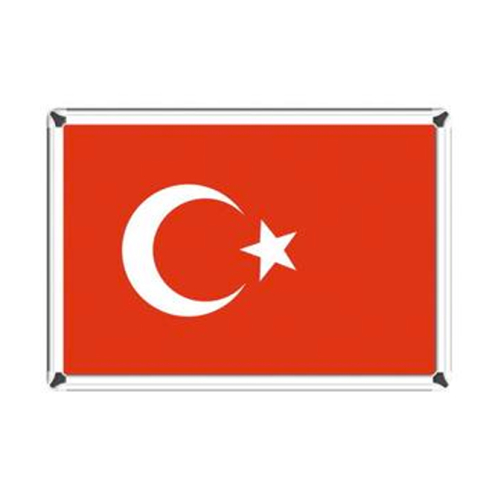Akyazı 0249 Metal Çerçeveli Türk Bayrağı 20x30 - 1