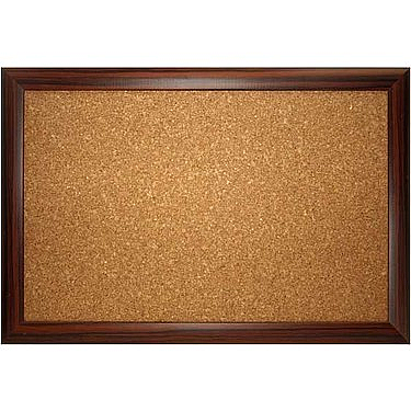 AKYAZI 0400 SAFARİ MDF ÇERÇEVE MANTAR PANO 60x120 CEVİZ RENGİ - 1