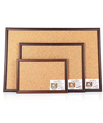 AKYAZI 0403 SAFARİ MDF ÇERÇEVE MANTAR PANO 90x120 CEVİZ RENGİ - 2