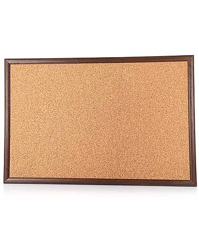 AKYAZI 0403 SAFARİ MDF ÇERÇEVE MANTAR PANO 90x120 CEVİZ RENGİ - 1