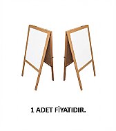 AKYAZI 0814 TELESKOPİK AYAKLI ÜÇGEN LAMİNAT YAZI TAHTASI 50x70 - AKYAZI