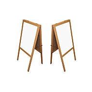 AKYAZI 0814 TELESKOPİK AYAKLI ÜÇGEN LAMİNAT YAZI TAHTASI 50x70 - AKYAZI