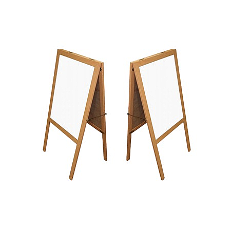 AKYAZI 0814 TELESKOPİK AYAKLI ÜÇGEN LAMİNAT YAZI TAHTASI 50x70 - 1
