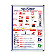 AKYAZI 0926 YANGIN SIRASINDA HAREKET PANOSU 50x70 - AKYAZI