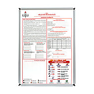 AKYAZI 0927 YANGIN TALİMATLARI EĞİTİM PANOSU 50x70 - AKYAZI
