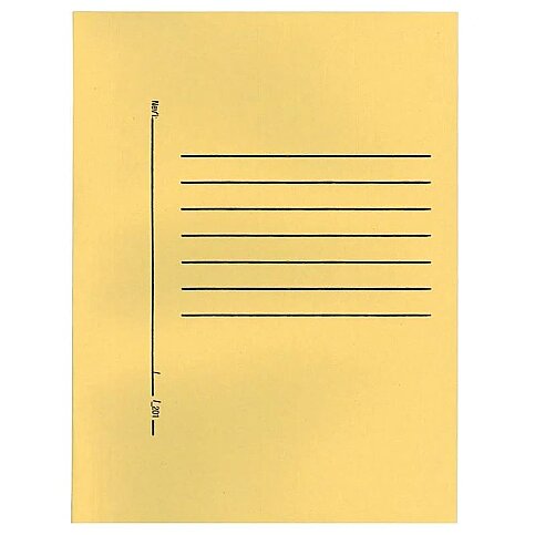 Alemdar Tam Kapak Karton Dosya Lüks Sarı 25li - 1