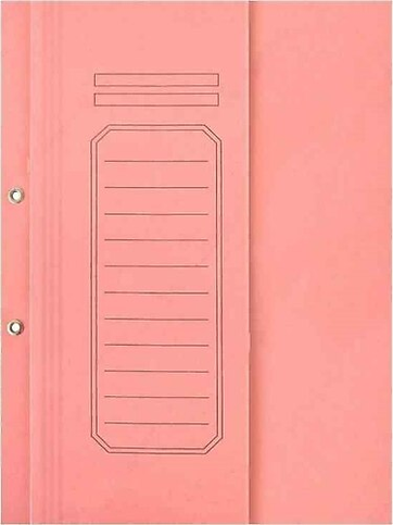 Alemdar Yarım Kapak Karton Dosya Lüks Pembe 25Li - 1