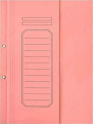 ALEMDAR YARIM KAPAK KARTON DOSYA LÜKS PEMBE 25Lİ - 1