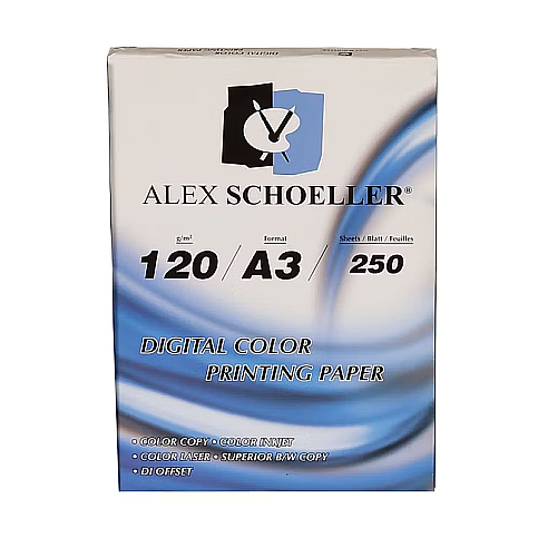 ALEX SCHOELLER ALX-830 GRAMAJLI FOTOKOPİ KAĞIDI A3 250gr 125Lİ (250.01) - 1