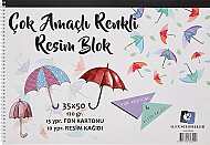 ALEX SCHOELLER ALX-0299 SPİRALLİ ÇOK AMAÇLI RESİM DEFTERİ 35x50 10+15 YAPRAK 120gr (120.035) - ALEX
