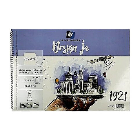 ALEX SCHOELLER ALX-0687 RESİM DEFTERİ 35x50 15 YAPRAK 180gr (180.35) - 1