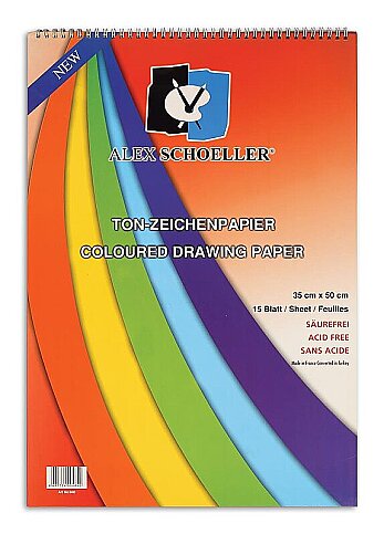 ALEX SCHOELLER ALX-840 SPİRALLİ FON KARTONU 35x50 15 YAPRAK 120gr (010.97) - 2