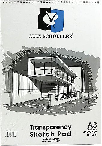 ALEX SCHOELLER ALX-863 ESKİZ BLOĞU DİK A3 50-55gr 30LU (050.03) - 1