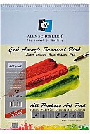 ALEX SCHOELLER ALX-902 SPİRALLİ ÇOK AMAÇLI RESİM DEFTERİ A3 20 YAPRAK 200gr (200.22) - ALEX