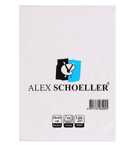 ALEX SCHOELLER ALX-9814 RESİM KAĞIDI 25x35 120gr 10LU POŞET (120.25) - 1