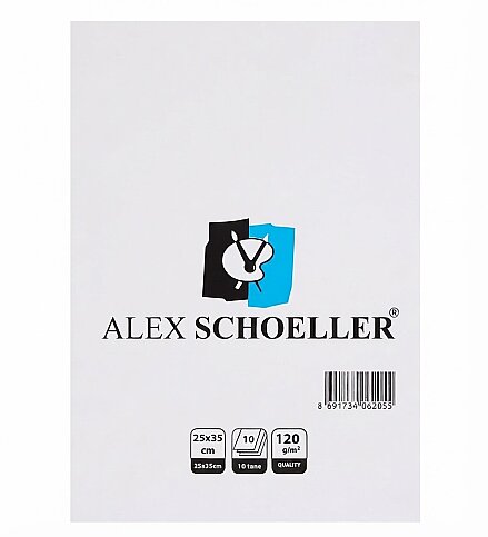 ALEX SCHOELLER ALX-9814 RESİM KAĞIDI 25x35 120gr 10LU POŞET (120.25) - 1