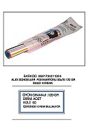 ALEX SCHOELLER ALX-13001 FON KARTONU 50x70 FOSFORLU 10 RENK 120gr (013.001) - ALEX