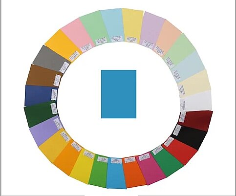 ALEX SCHOELLER ALX-1055 FON KARTONU 50x70 NO:55 MAVİ 160gr (012.55) - 1