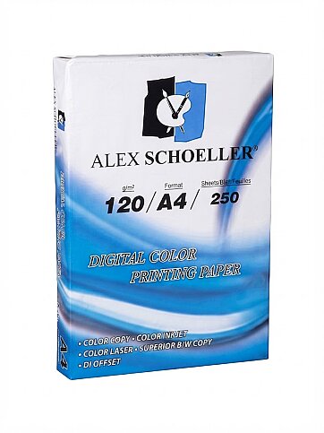 ALEX SCHOELLER ALX-847 GRAMAJLI FOTOKOPİ KAĞIDI A4 120gr 250Lİ (120.00) - 1