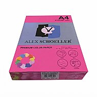ALEX SCHOELLER ALX-742 RENKLİ FOTOKOPİ KAĞIDI A4 75gr FOSFORLU PEMBE 500LÜ (453.42) - ALEX