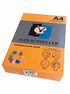ALEX SCHOELLER ALX-771 RENKLİ FOTOKOPİ KAĞIDI A4 75gr FOSFORLU TURUNCU 500LÜ (453.71) - ALEX