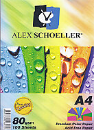 ALEX SCHOELLER ALX-779 RENKLİ FOTOKOPİ KAĞIDI A4 80gr 10 RENK 100LÜ (450.01) - ALEX