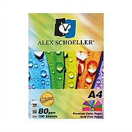 ALEX SCHOELLER ALX-779 RENKLİ FOTOKOPİ KAĞIDI A4 80gr 10 RENK 100LÜ (450.01) - ALEX