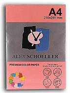 ALEX SCHOELLER ALX-45342 RENKLİ FOTOKOPİ KAĞIDI A4 80gr 342 FOSFORLU PEMBE 100LÜ (455.42) - ALEX