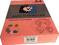 ALEX SCHOELLER ALX-45342 RENKLİ FOTOKOPİ KAĞIDI A4 80gr 342 FOSFORLU PEMBE 100LÜ (455.42) - ALEX