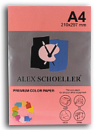 ALEX SCHOELLER ALX-45342 RENKLİ FOTOKOPİ KAĞIDI A4 80gr 342 FOSFORLU PEMBE 100LÜ (455.42) - ALEX
