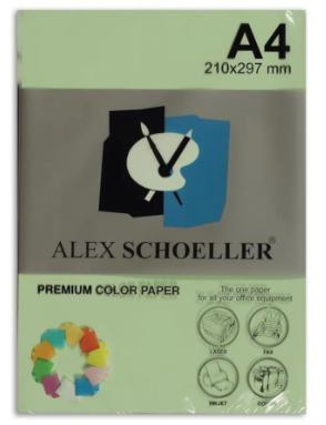 Alex Renkli Fotokopi Kağıdı A4 80Gr 530 Fıstık Yeşili 100Lü (456.30) - 1