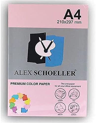 ALEX SCHOELLER ALX-45140 RENKLİ FOTOKOPİ KAĞIDI A4 80gr 540 GÜL PEMBESİ 100LÜ (456.40)