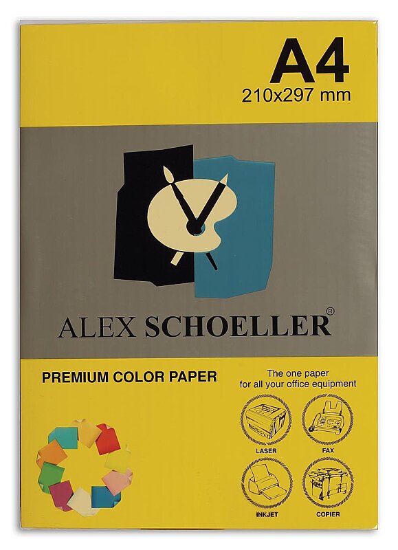 ALEX SCHOELLER ALX-45160 RENKLİ FOTOKOPİ KAĞIDI A4 80gr 560 SARI 100LÜ (456.60)