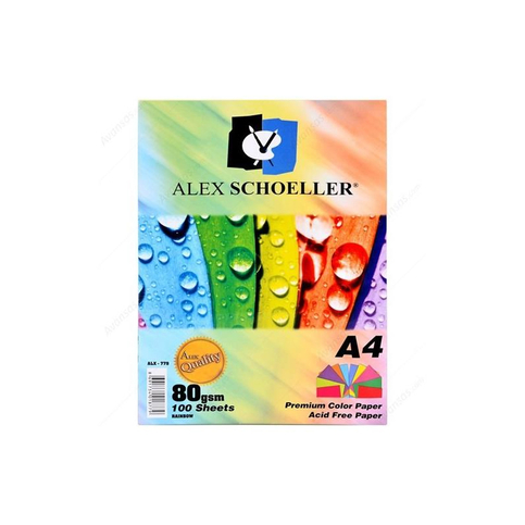 Alex Schoeller Alx-45200 Renkli Fotokopi Kağıdı A4 80gr 600 Altın 100lü (457.00) - 1