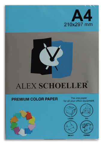 Alex Schoeller Alx-45220 Renkli Fotokopi Kağıdı A4 80gr 620 Koyu Mavi 100lü (457.20) - 1