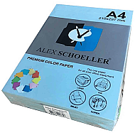 ALEX SCHOELLER ALX-520 RENKLİ FOTOKOPİ KAĞIDI A4 80gr AÇIK MAVİ 500LÜ (451.20) - ALEX