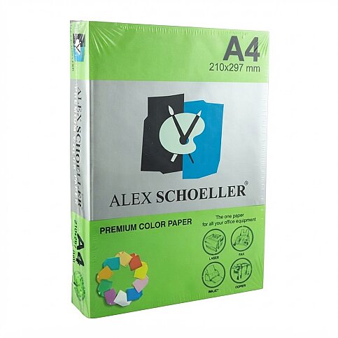 ALEX SCHOELLER ALX-630 RENKLİ FOTOKOPİ KAĞIDI A4 80gr KOYU YEŞİL 500LÜ (452.30) - 1