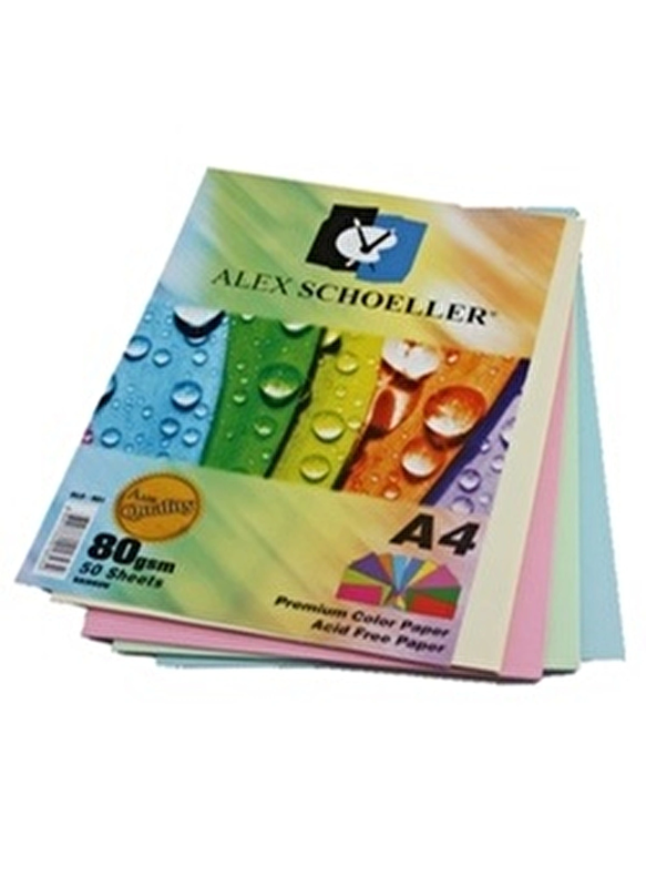 ALEX SPECTRA RENKLİ FOTOKOPİ KAĞIDI A4 50Lİ KARIŞIK