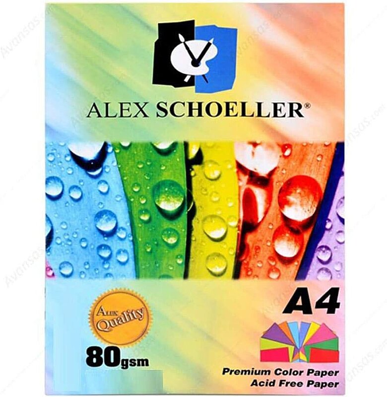 ALEX SCHOELLER SPECTRA RENKLİ FOTOKOPİ KAĞIDI A4 50Lİ KARIŞIK (621)