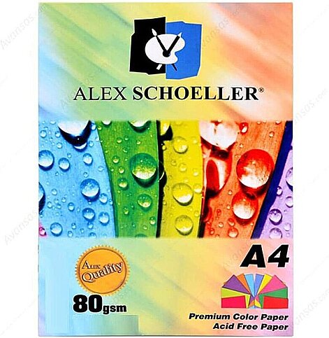 ALEX SCHOELLER SPECTRA RENKLİ FOTOKOPİ KAĞIDI A4 50Lİ KARIŞIK (621) - 1