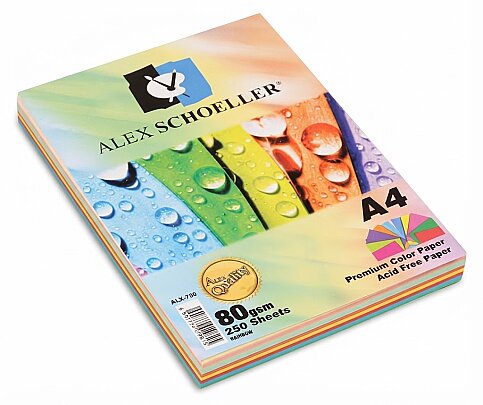 ALEX SCHOELLER SPECTRA RENKLİ FOTOKOPİ KAĞIDI A4 50Lİ KARIŞIK (621) - 2