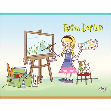 Alfa Küçük Boy Resim Defteri 40 Yaprak (D-15) - 1