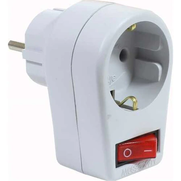 Almera Topraklı Anahtarlı Erkek Priz Gri - ALMERA