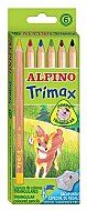 ALPİNO AL-343 TRİMAX JUMBO ÜÇGEN KURU BOYA 6 RENK - ALPİNO