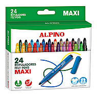 ALPİNO AR-07 MAXİ KEÇELİ KALEM 24 RENK - 1
