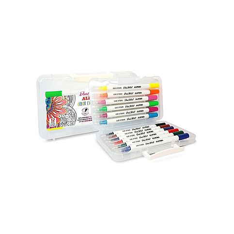 ALPİNO AR-800186 ÇİFT UÇLU KEÇELİ KALEM 12 RENK - 1