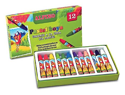 ALPİNO DC-008299 OİL PASTEL BOYA 12 RENK - 1
