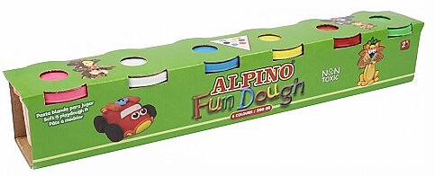 ALPİNO DP-000301 OYUN HAMURU 6 RENKx100gr - 1