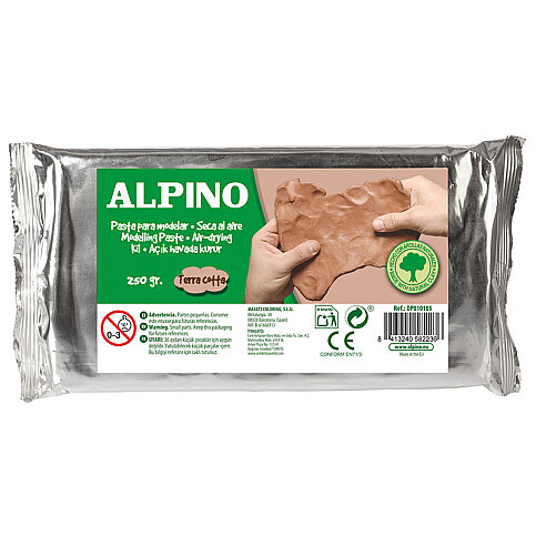 ALPİNO DP-010105 SERAMİK HAMURU ŞEKİLLENDİRME KİLİ KAHVE 250gr - 1